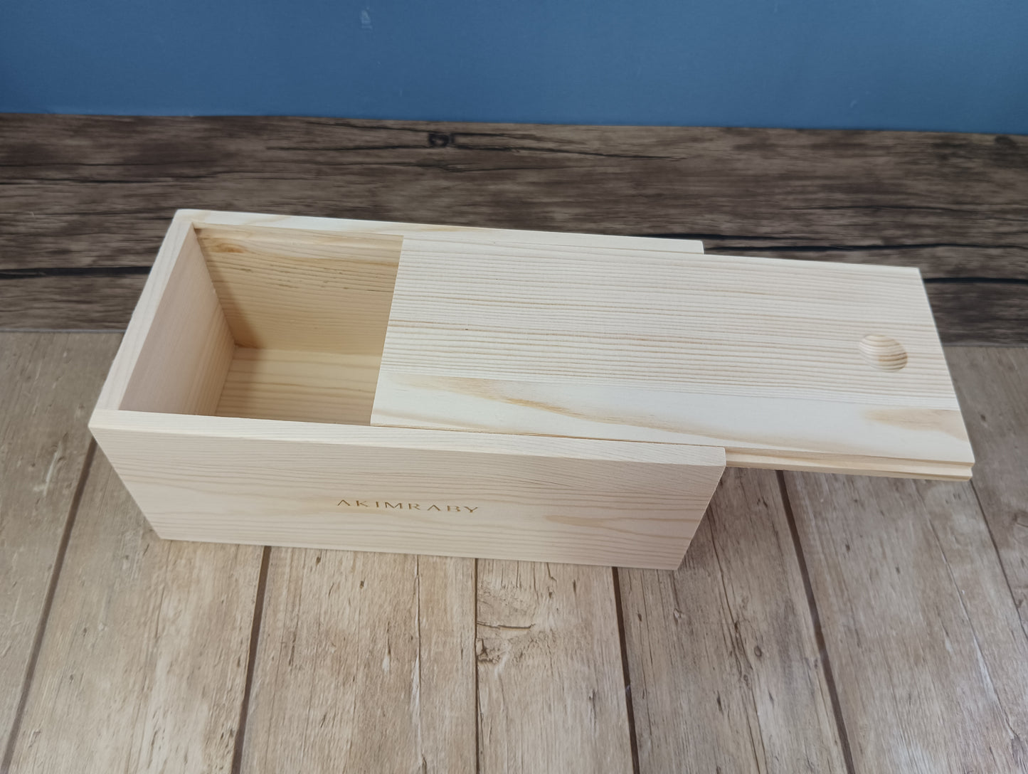 AKIMRABY Rectangular pull-out cover, solid wood box, wooden box, customized storage box, gift box, small wooden box