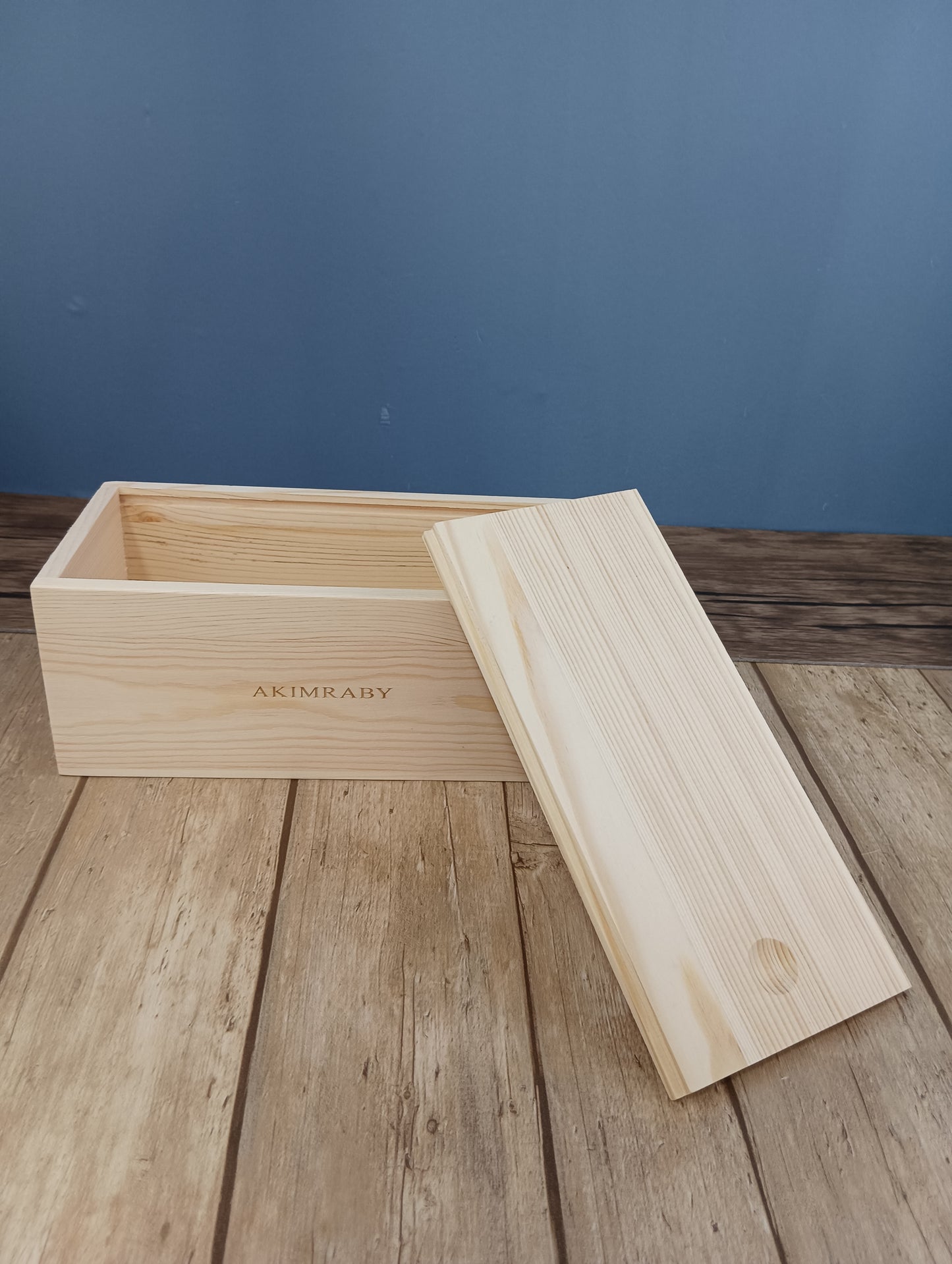 AKIMRABY Rectangular pull-out cover, solid wood box, wooden box, customized storage box, gift box, small wooden box