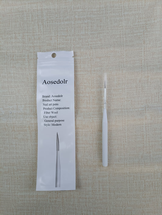 Aosedolr Nail art pens, transparent rod, phototherapy cable pen, color drawing pen, nail enhancement tool