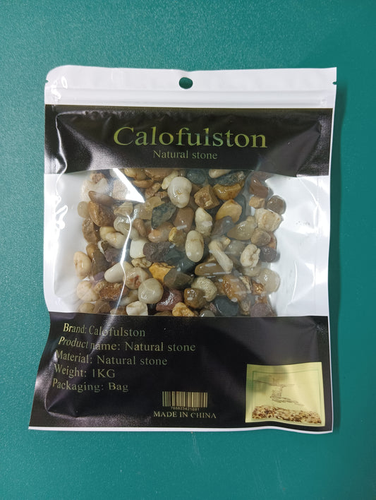 Calofulston Natural Stone, Fine Particles, 1KG Weight, Enhances Colors When Wet, Aquarium Decoration, Underwater Exhibition, Rich Color Variety