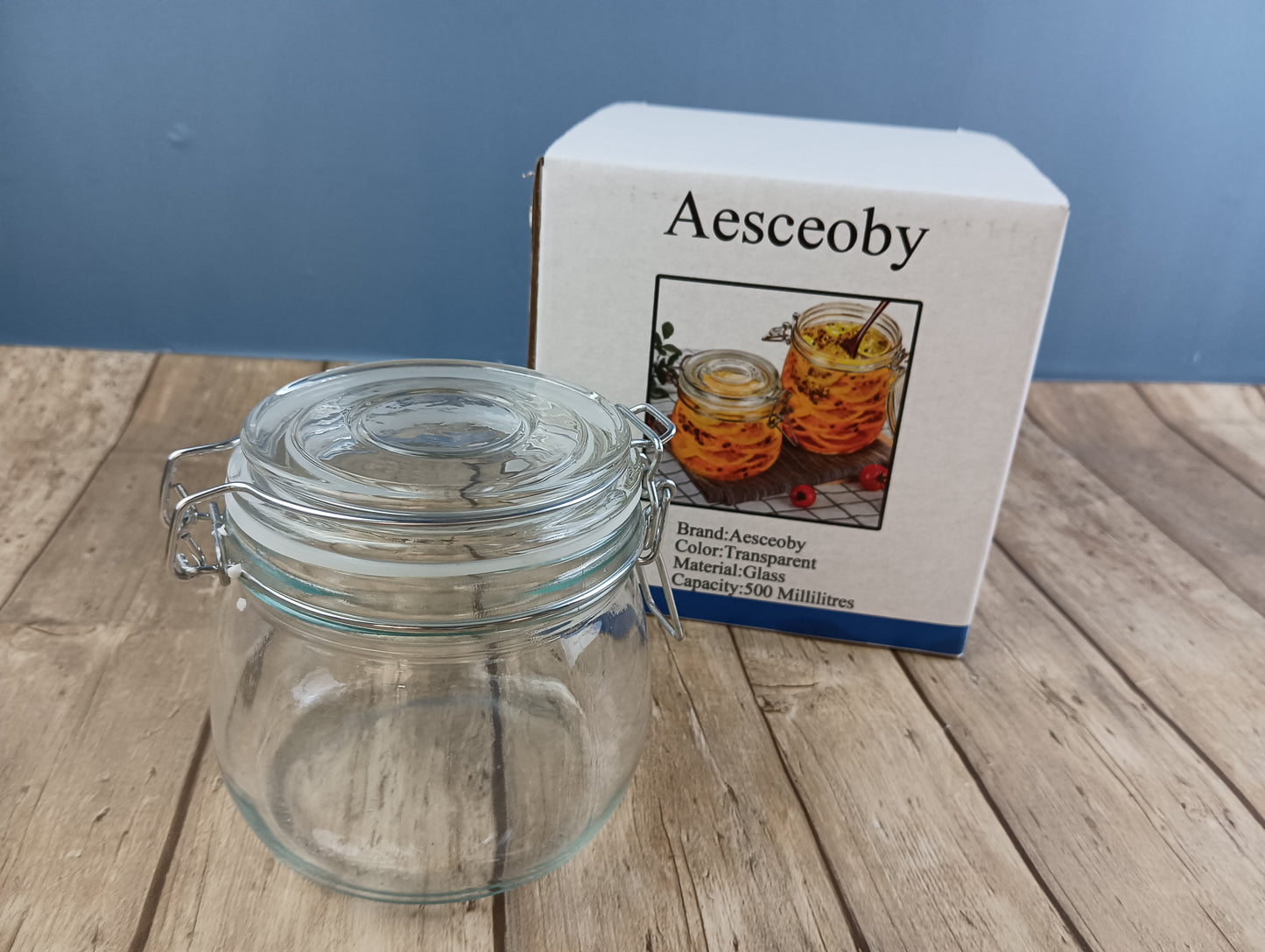 Aesceoby Glass storage jars sealing jars home food storage jars pickle jars pickle lemon passion fruit honey jars