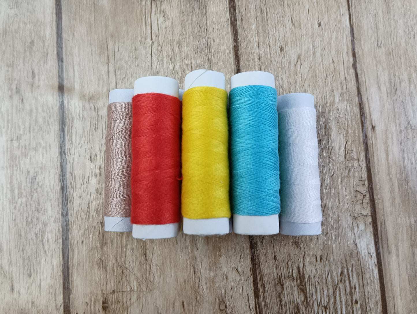 AWXUOCK Cotton Sewing Thread, 8-Pack, Large Spools, High Quality, Various Colors, Convenient for Travel, 129.98g Weight
