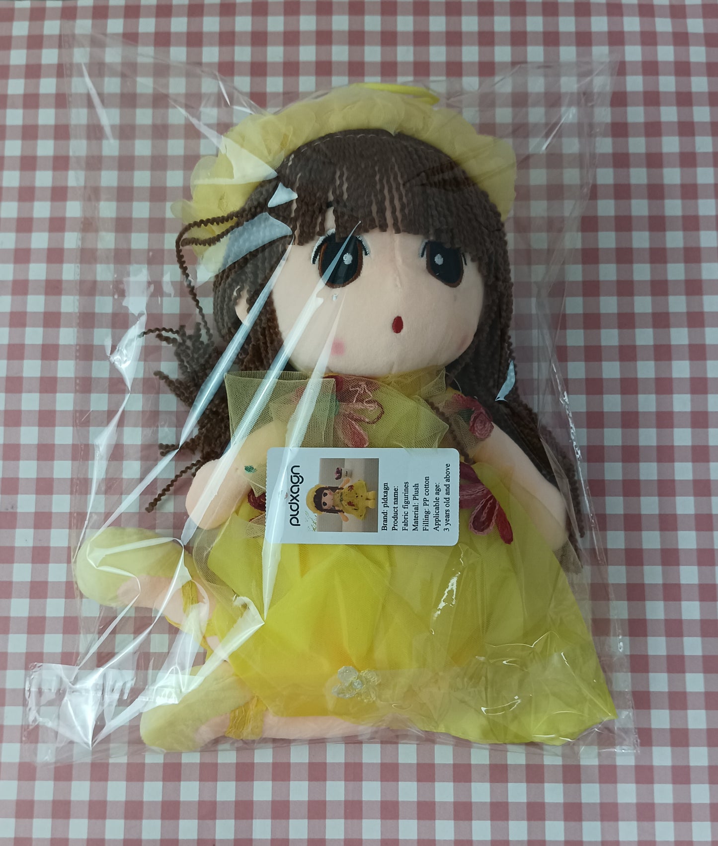 pldxagn Fabric figurines plush toys cute princess rag doll little girl bed sleeping pillow doll children birthday gift