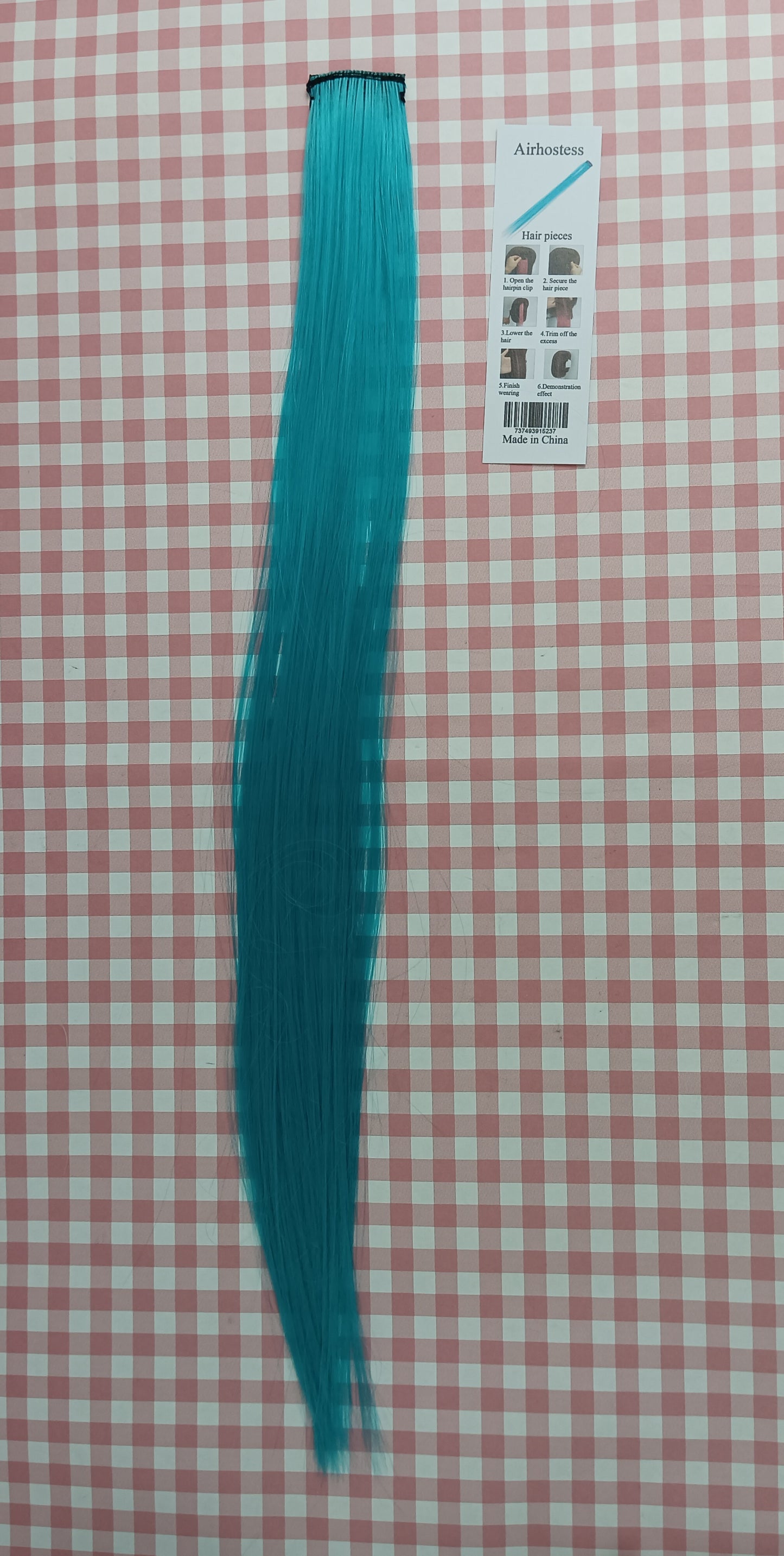 Airhostess Hair pieces Hanging ear dyed color wig piece female long hair picking dye gradient invisible no trace natural one piece straight hair extensions bundles