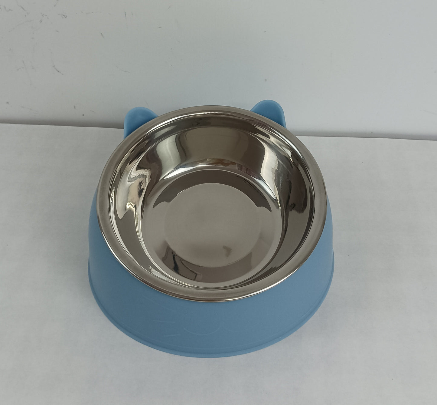 BJDJDECHO Pet dishes cat bowl cat food bowl cat and dog bowl bowl basin high foot neck guard anti-tip large capacity stainless steel drinking bowl rice cat supplies